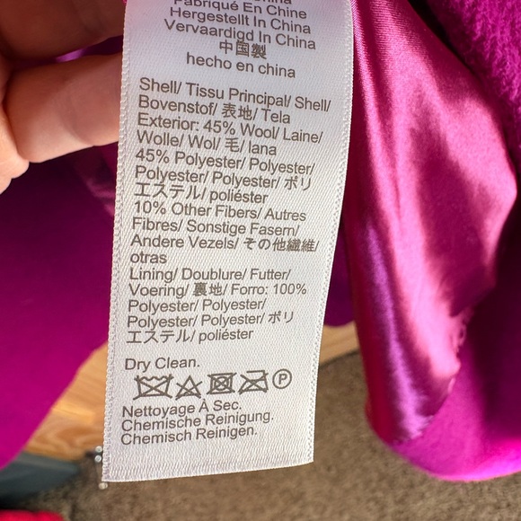 J. Crew Fuchsia Lady Day Coat - Picture 4 of 5